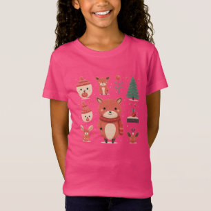 Adorable Christmas Icons Kids – Festive Holiday  T-Shirt