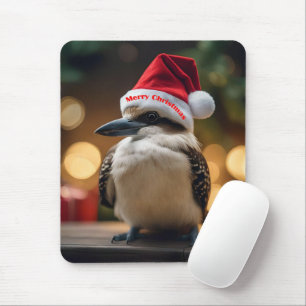 Adorable Christmas Kookaburra, Mouse Mat
