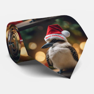 Adorable Christmas Kookaburra, Tie