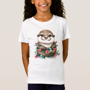 Adorable Christmas Otter T-Shirt
