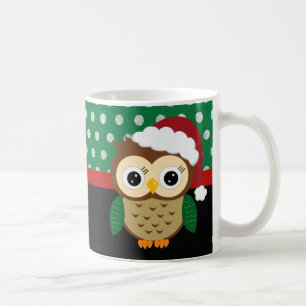 Adorable Christmas Owl Coffee Mug