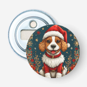 Adorable Christmas Puppy Bottle Opener