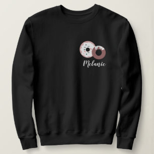 Adorable Christmas Sprinkle Chocolate Treat Doughn Sweatshirt