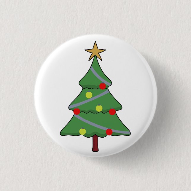 Adorable Christmas Tree 3 Cm Round Badge (Front)