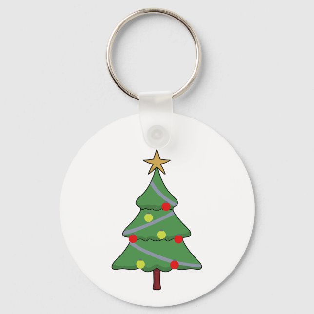 Adorable Christmas Tree Key Ring (Front)
