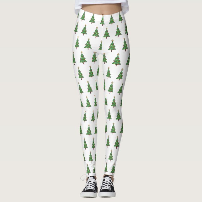 Adorable Christmas Tree Leggings (Front)