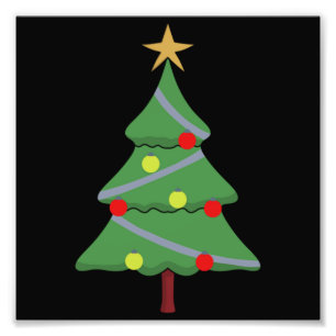 Adorable Christmas Tree   Photo Print