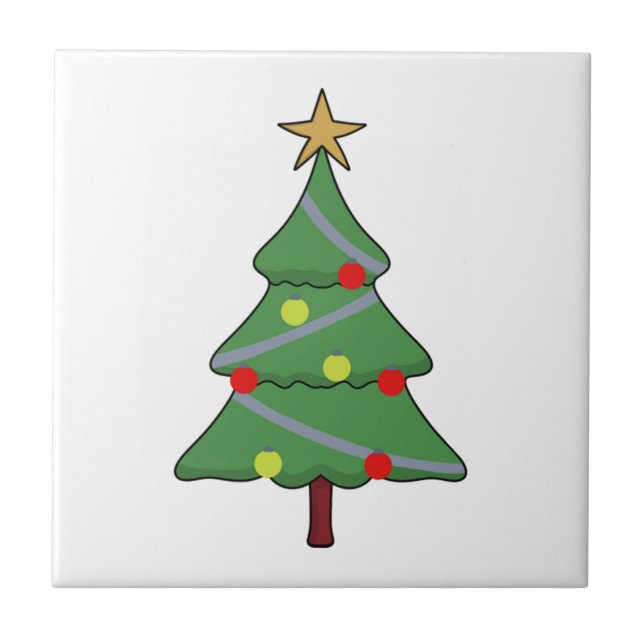 Adorable Christmas Tree   Tile (Front)