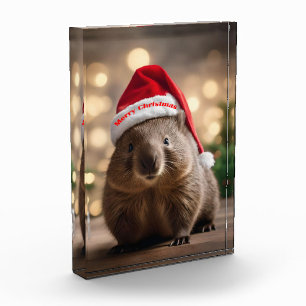 Adorable Christmas Wombat, Photo Block