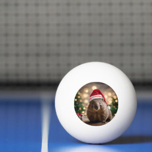 Adorable Christmas Wombat, Ping Pong Ball