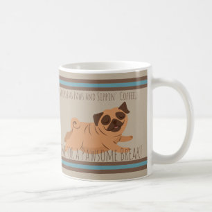 Adorable Coffee Mug With Pug