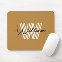 Adorable colourful natural brown Initial and scrip