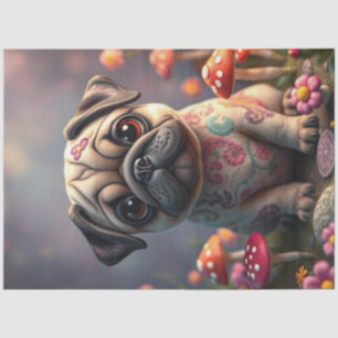 Adorable Colourful Puppy Tissue Paper