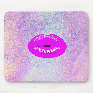 Adorable Cool Lips, Holographic Mouse Mat