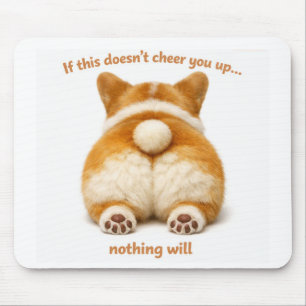 Adorable Corgi Bottom Mouse Pad