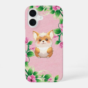Adorable Corgi Puppy Floral Garden Phone Case