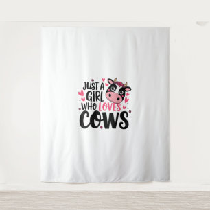 Adorable Cow Lover Design  Tapestry