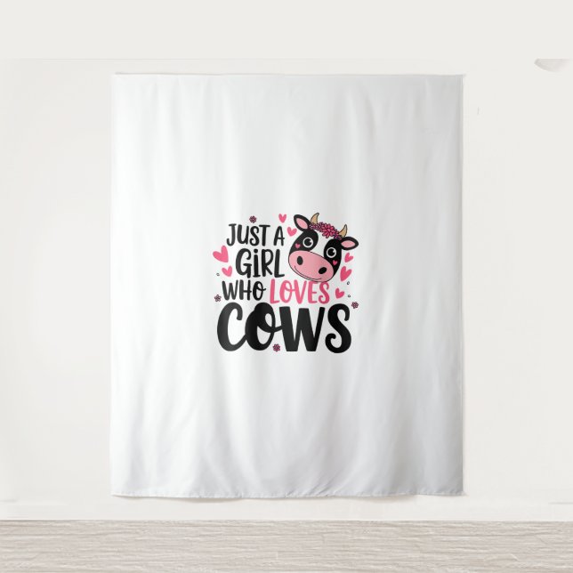 Adorable Cow Lover Design  Tapestry (Front)