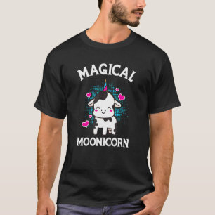 Adorable Cow Unicorn Horn Ice Cream Cone Magical M T-Shirt