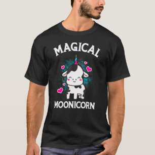 Adorable Cow Unicorn Horn Ice Cream Cone Magical M T-Shirt