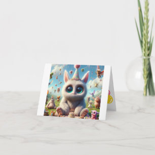 Adorable Creature Birthday Wishes Card