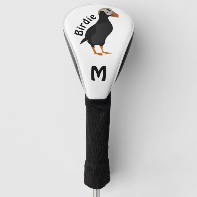 Adorable Crested Puffin Standing Cartoon Golf Head Cover (Front)