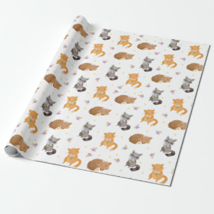Adorable  Critters Wrapping Paper