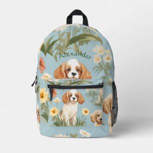 Adorable Custom Puppy  Printed Backpack