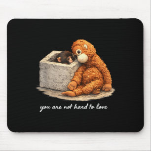 Adorable cute baby monkey punch men women kids Ado Mouse Mat