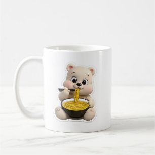Adorable Cute Bear Pero Character Design Coffee Mug