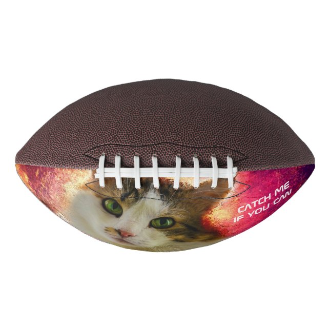 Adorable Cute Calico Cat American Football (Front)