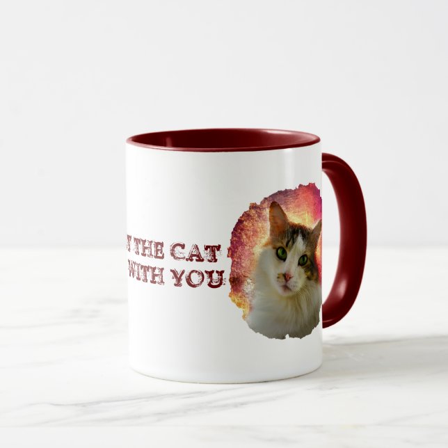 Adorable Cute Calico Cat Mug (Front Right)