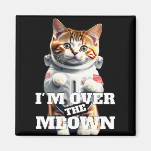 Adorable Cute Cat in Space Suit Magnet