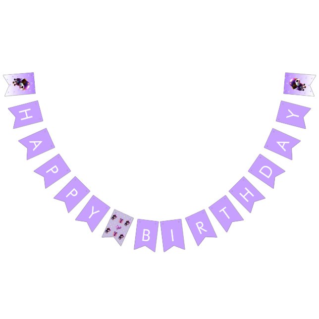 Adorable Cute Dog Children’s Happy Birthday Party  Bunting (All)