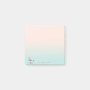 Adorable Cute  Flamingos Post-it Notes