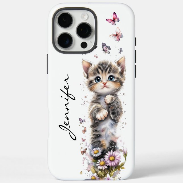 Adorable Cute Kitten iPhone / iPad case (Back)
