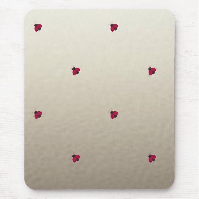 Adorable Cute ,Ladybugs,Luminous-Personalised Mouse Mat (Front)