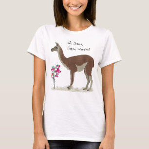 Adorable Cute Llama, happy Guanaco Peru T-Shirt