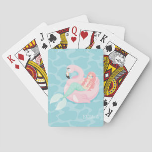 Adorable Cute Mermaid, Sea Playing Cards