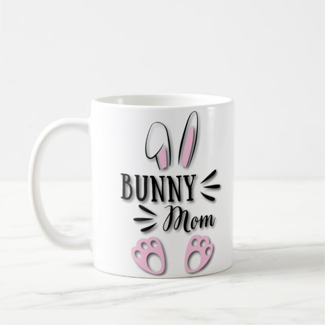 Adorable Cute Rabbit Lover Gift Pet Animal Bunny Coffee Mug (Left)