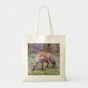 Adorable Cute Red Fox Woodland Animal Illustration Tote Bag