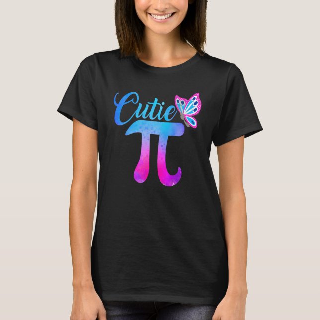 Adorable Cutie Pi Mathematics Pie Symbol Pun Pi Da T-Shirt (Front)