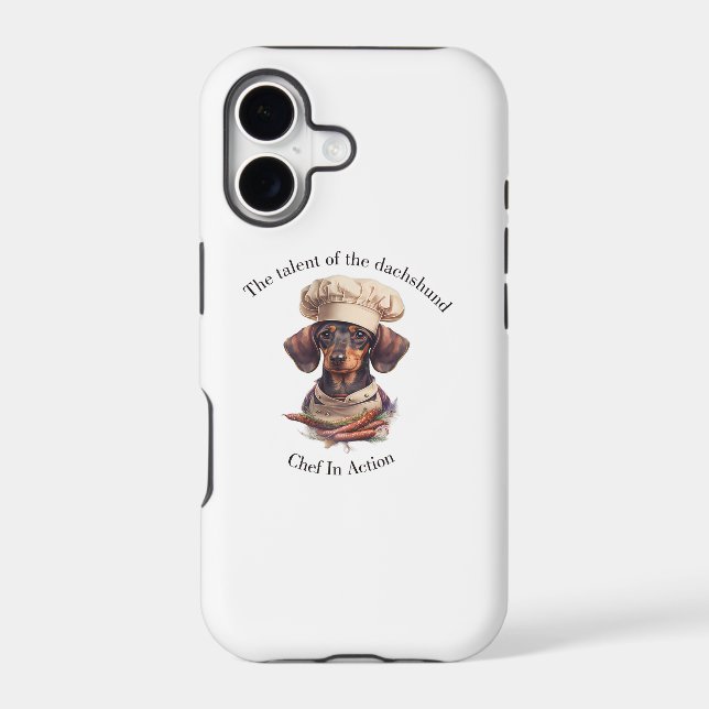 Adorable Dachshund Chef iPhone 11 Case (Back)