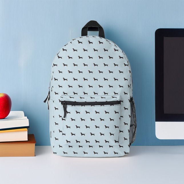 Adorable Dachshund Dogs Pattern Personalised Printed Backpack (Creator Uploaded)