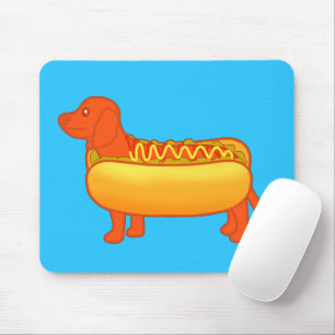 Adorable Dachshund Hot Dog Mouse Mat