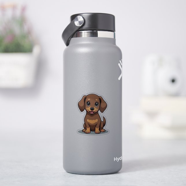 Adorable Dachshund, Kawaii Wink, Small (HydroFlask)