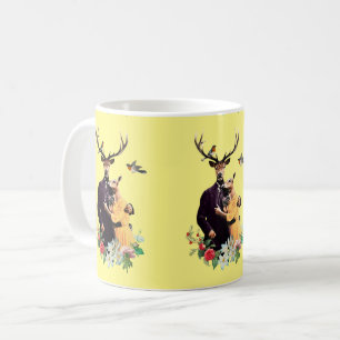 Adorable Deer Couple Coffee Mug