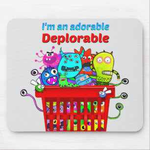 Adorable Deplorable, Basket of Deplorables Mouse Mat