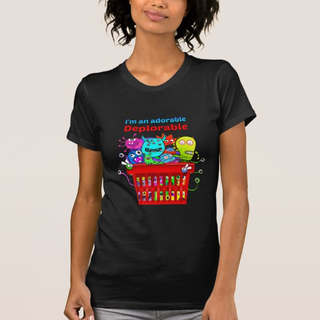 Adorable Deplorable, Basket of Deplorables T-Shirt (Front)