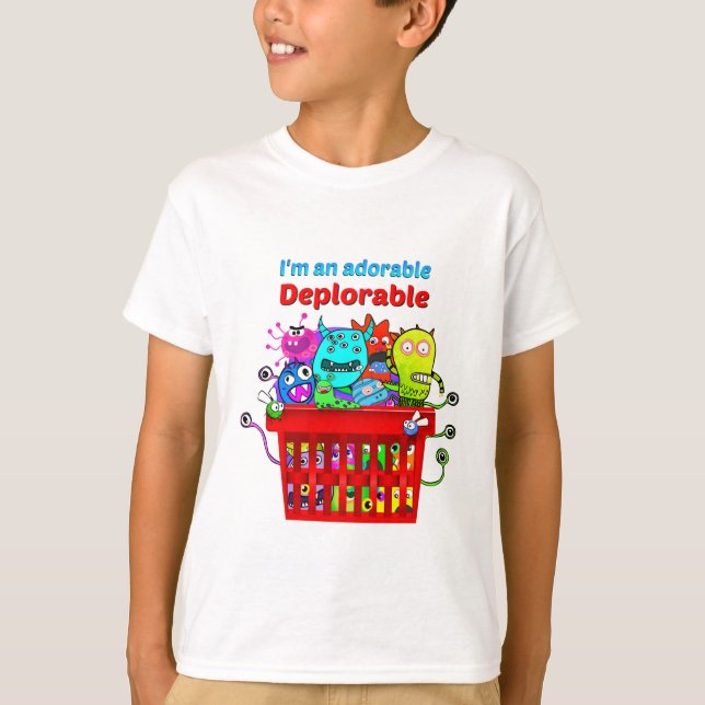 Adorable Deplorable, Basket of Deplorables T-Shirt (Front)